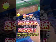 Dai un'occhiata a come sono tagliate le cinture di sicurezza dell'auto.