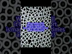 Che effetto avrà se la porta viene ingrandita 1000 volte dopo essere stata tagliata?